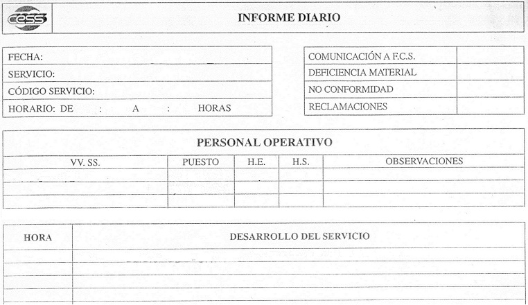 Formato Para Reporte Diario De Trabajo